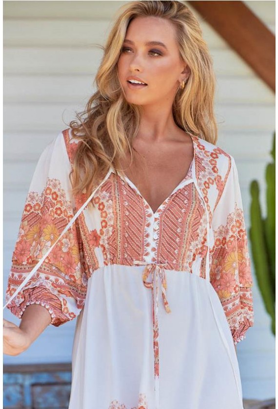 Jaase vestido corto estampado mujer...