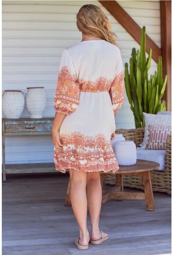 Jaase vestido corto estampado mujer...