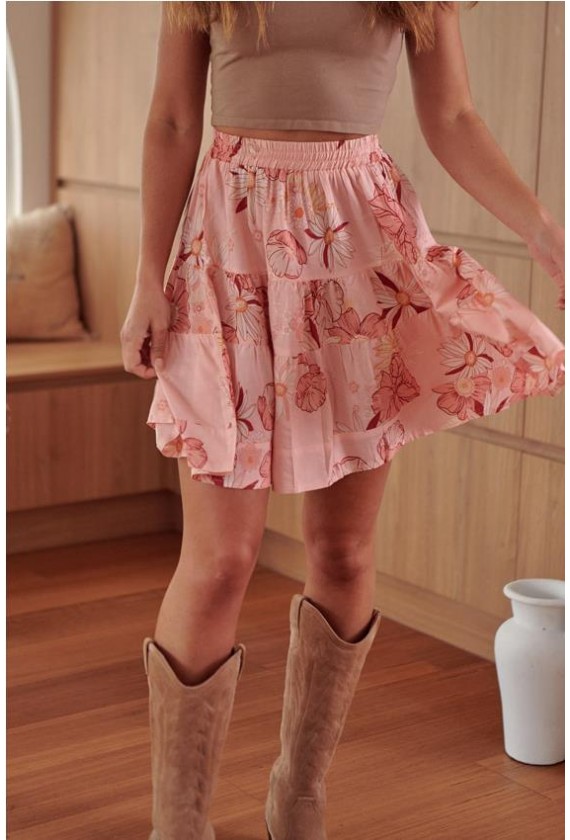 Jaase falda corta estampada...