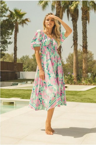 Jaase vestido midi mujer...