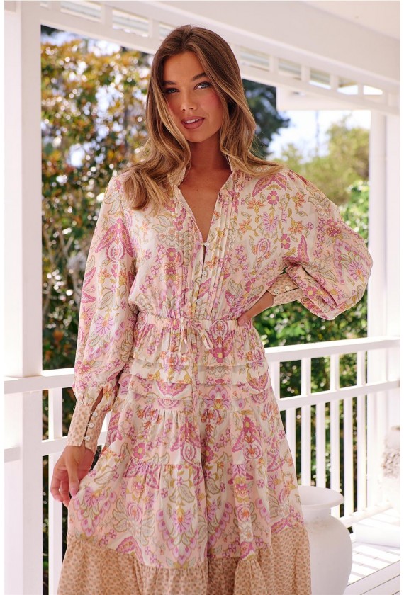 Jaase vestido midi Lily Vine Serenade