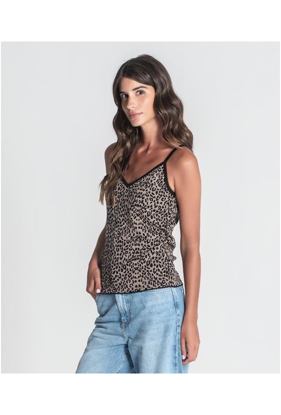 Ruga top estampado punto 3397