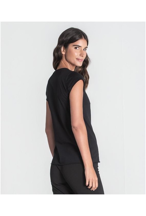 Ruga camiseta basica T082 NEGRO