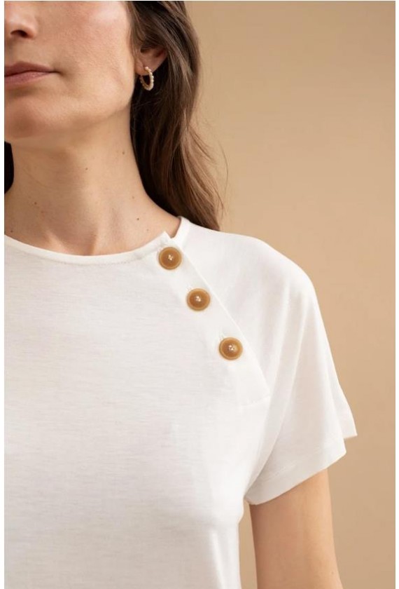 Mus Bombon camiseta Solta BLANCO