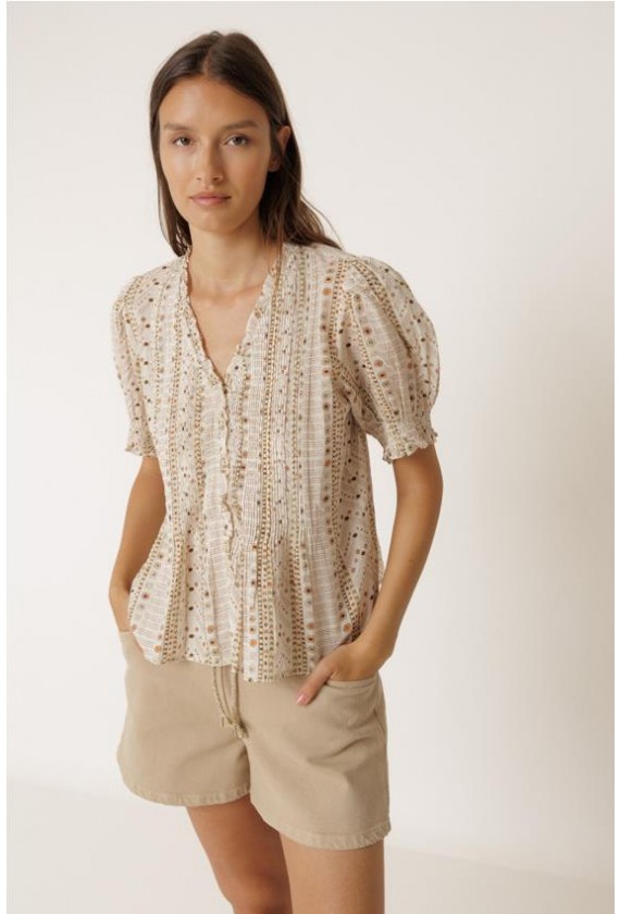 INDI COLD BLUSA ESTAMPADO PAISLEY...