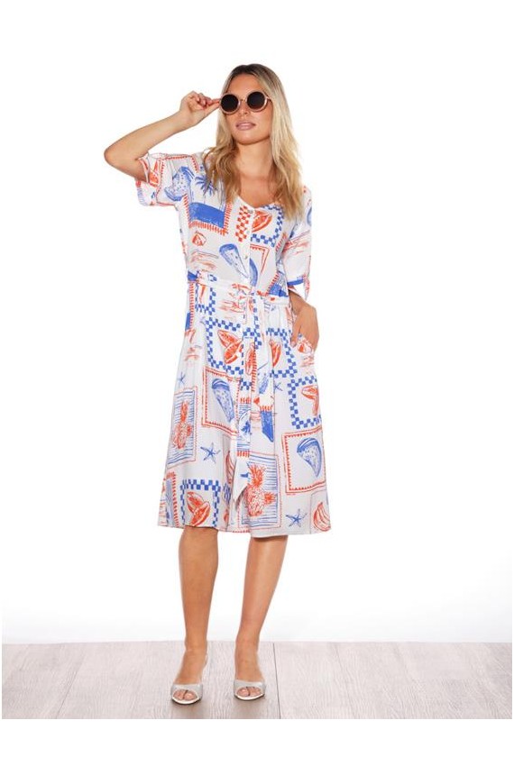 CHATELET VESTIDO CAMISERO AZUR 40