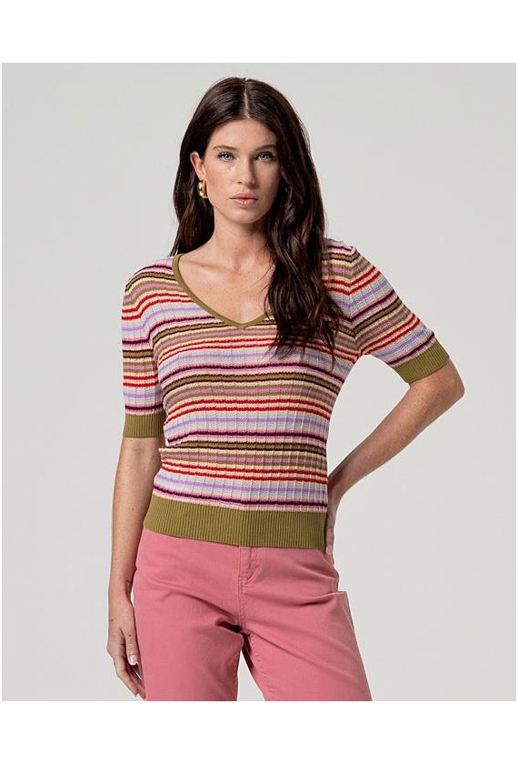 JERSEY PUNTO MULTIRAYAS COLORES...