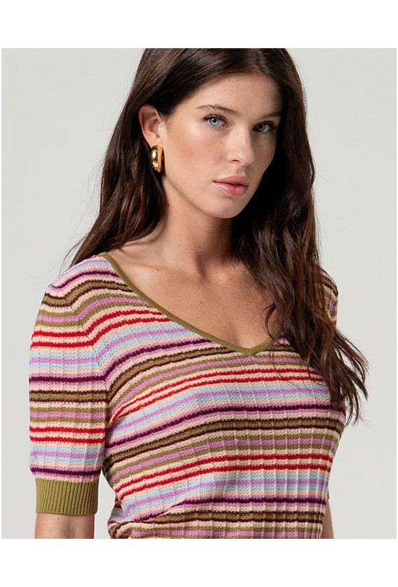 JERSEY PUNTO MULTIRAYAS COLORES...