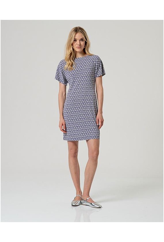 VESTIDO PUNTO ESTAMPADO RETRO SURKANA...