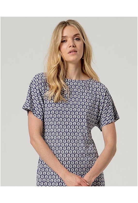 VESTIDO PUNTO ESTAMPADO RETRO SURKANA...