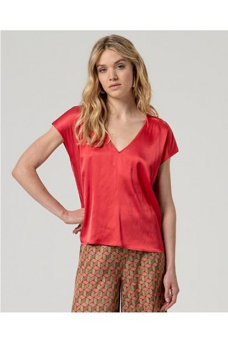 Blusa Surkana raso manga...