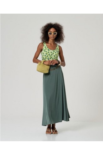 Top Surkana estampado hojas...