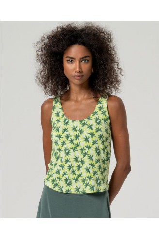 TOP PUNTO ESTAMPADO HOJAS... 2