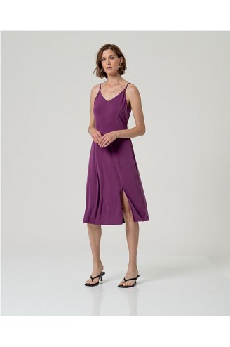 VESTIDO MIDI TIRANTE MODAL...