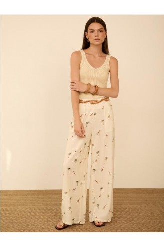 PANTALON FLUIDO  ESTAMPADO...