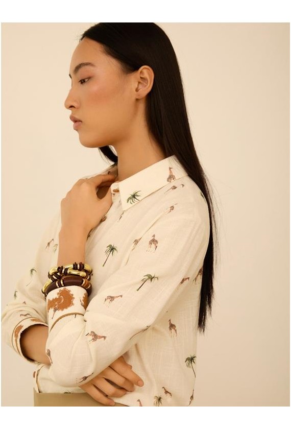 Blusa Meisie camisera estampado...