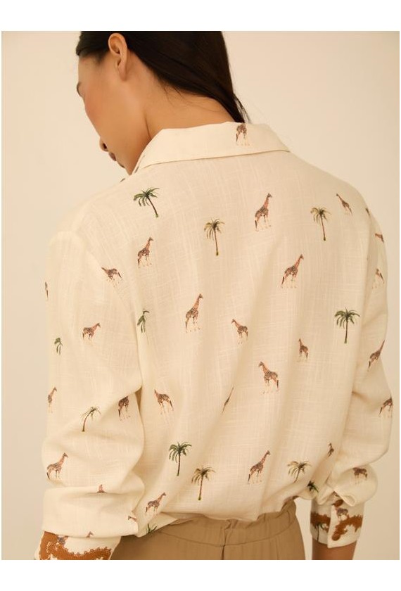 Blusa Meisie camisera estampado...