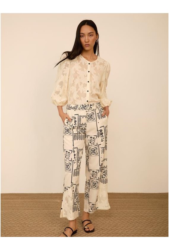 Pantalon Meisie recto estampado...