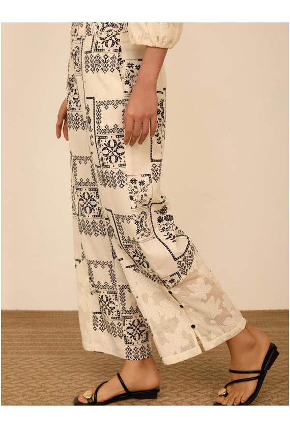 Pantalon Meisie recto estampado...