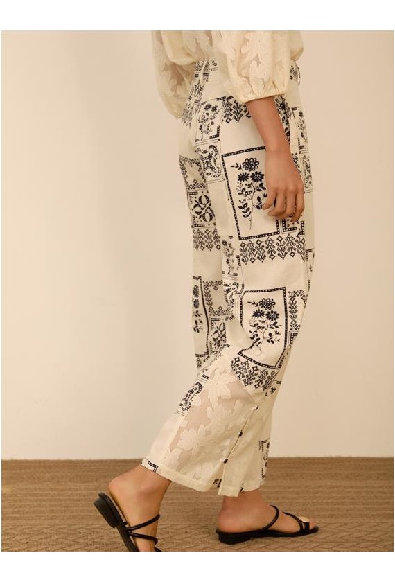 Pantalon Meisie recto estampado...