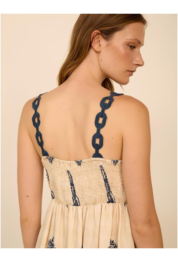 Vestido midi Meisie estampado flores...