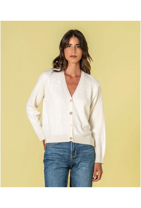 Chaqueta punto Ruga relieve animal print