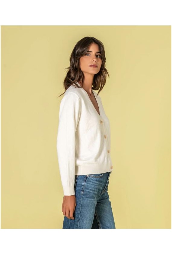 Chaqueta punto Ruga relieve animal print