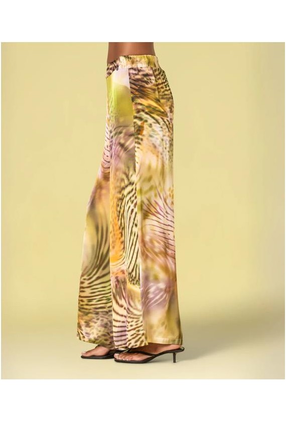 Pantalon Ruga estampado tropical