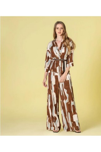 Pantalon Ruga estampado...