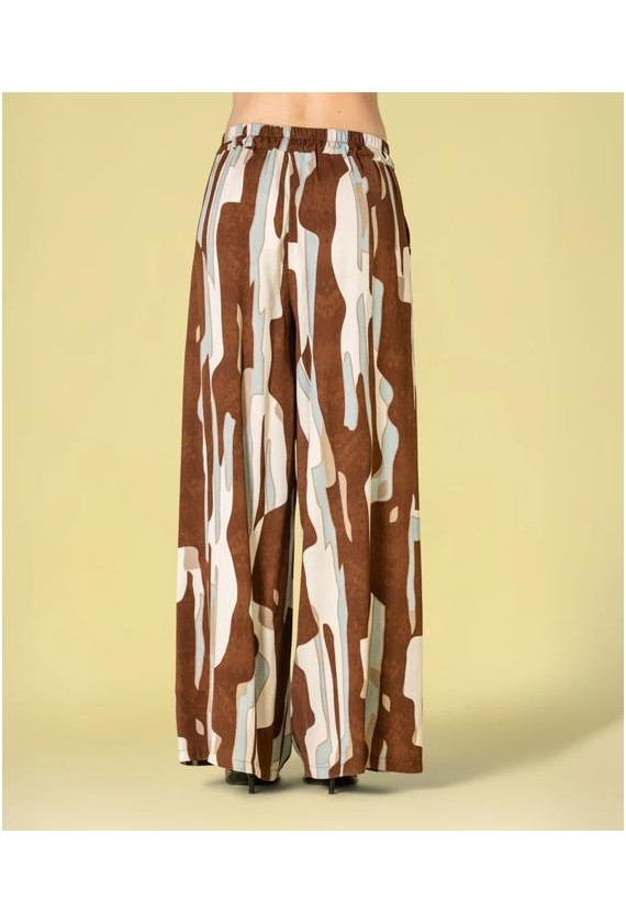 Pantalon Ruga estampado geomtrico.