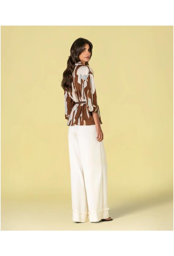 Chaqueta kimono Ruga estampado...