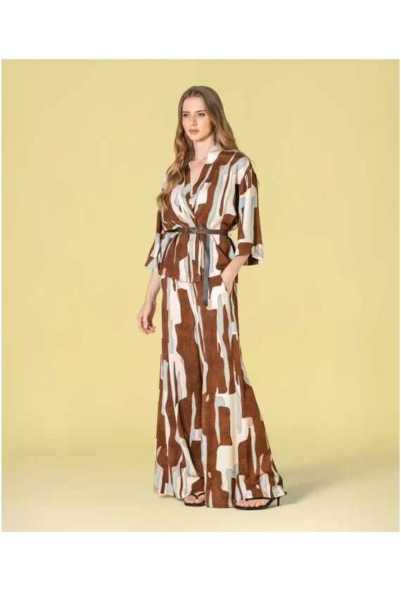 Chaqueta kimono Ruga estampado...