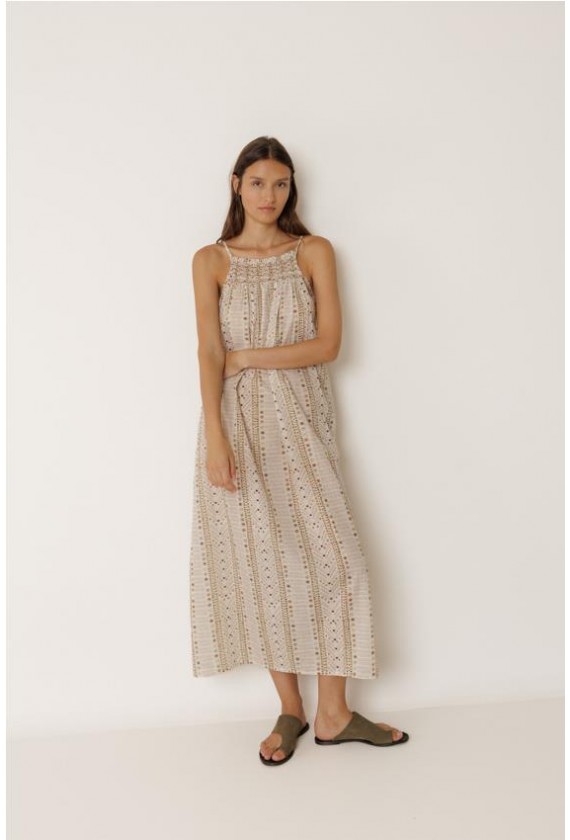 Vestido cuello halter Indi Cold...