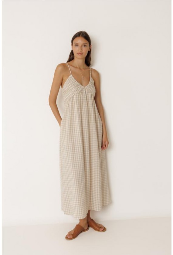 Vestido Indi Cold vichy tiramte...