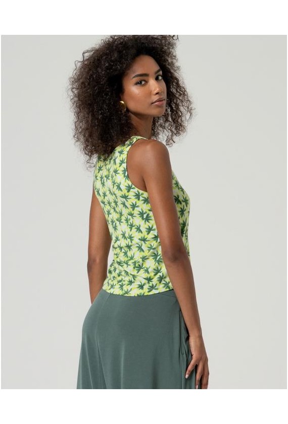 Top Surkana estampado hojas 526KIAL014