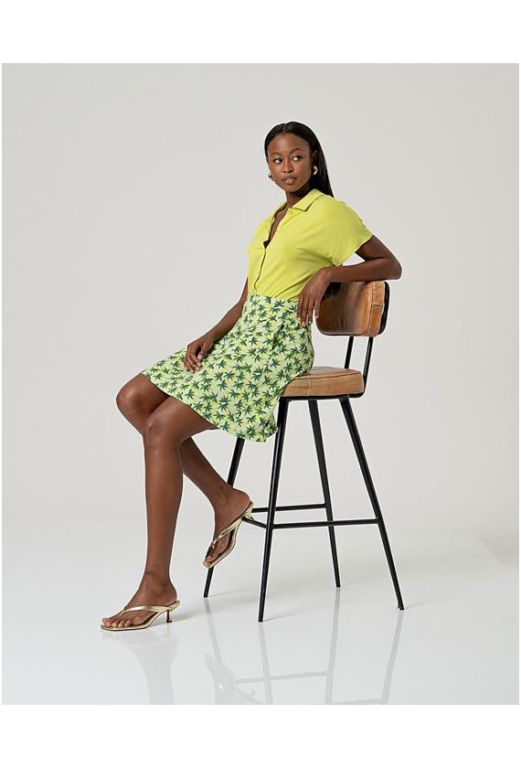 Falda corta Surkana modal estampado...