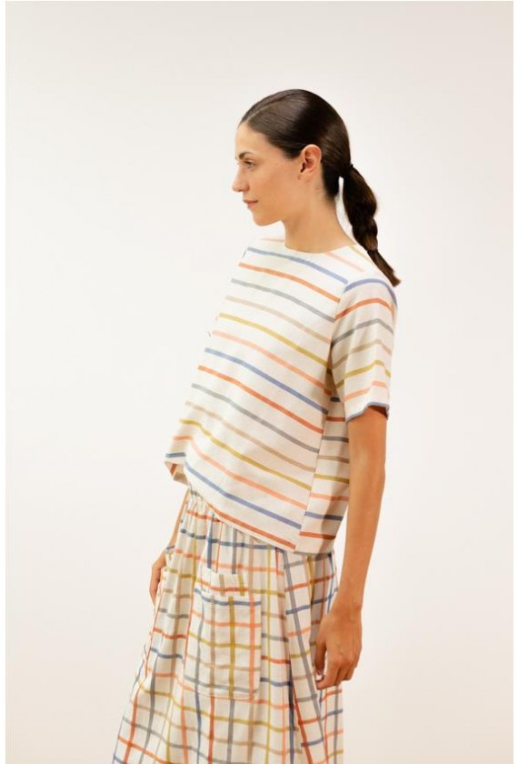 Blusa rayas multicolor Pan 2601162CAP