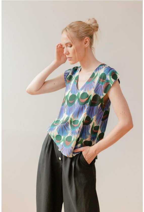 Blusa estampado pavo Pan 2602263