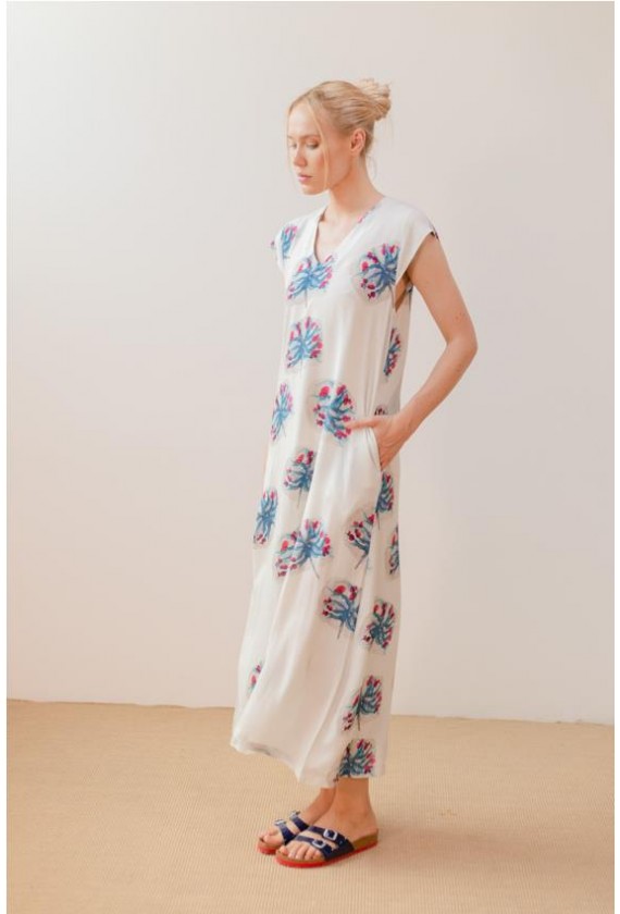 Vestido largo estampado Pan 2602277