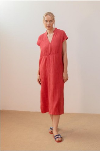 Vestido largo fluido Pan...