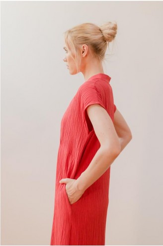 Vestido largo fluido Pan... 2