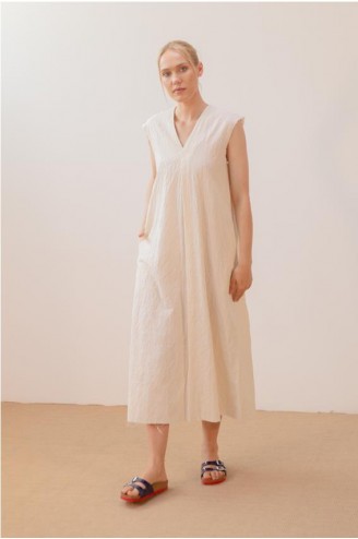 Vestido largo fluido Pan...