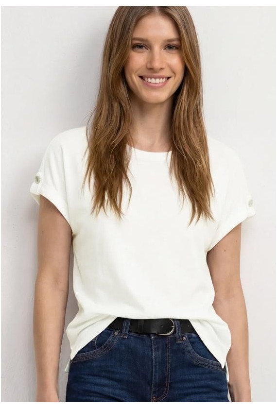 Camiseta adorno boton Street One 325058