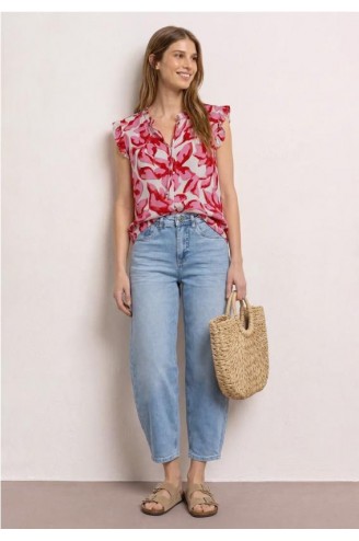 Blusa estampada flores...