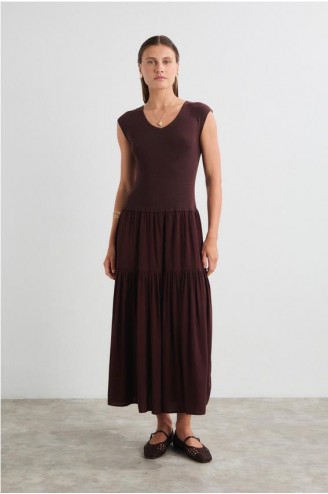 Vestido bimateria Mus...