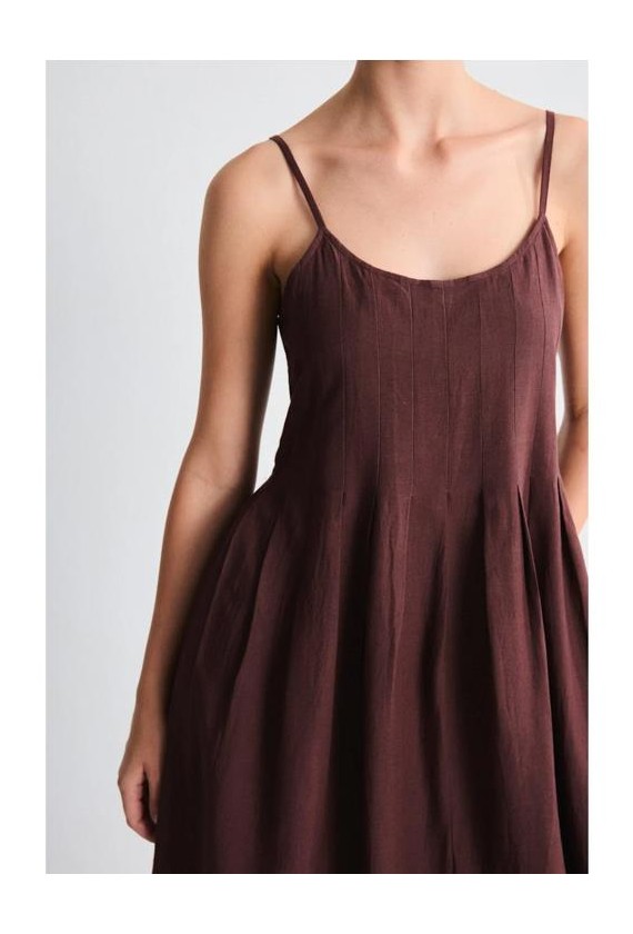 Vestido plisado midi Mus Bombon Soleil