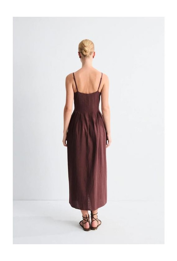 Vestido plisado midi Mus Bombon Soleil
