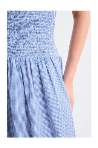 Vestido midi vichy Mus... 2