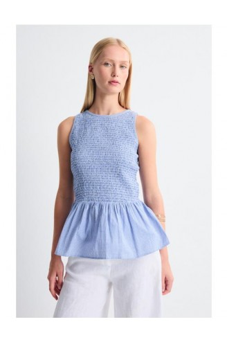 Blusa engomada cuadro vichy...