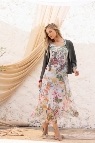 Vestido estampado Maloka...
